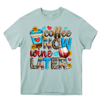 Arona coffee now wine later Heavy Core Tee - Zillion Design Studio
