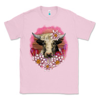 Bubblegum Pink v.d lotus and cow Classic Tee - AdoDesignShop