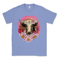 Colony Blue v.d lotus and cow Classic Tee - AdoDesignShop