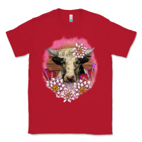 Red v.d lotus and cow Classic Tee - AdoDesignShop
