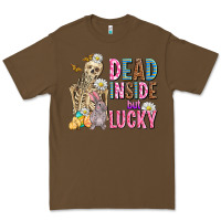 Cacao easter dead inside but lucky  with skeleton Premium Tee - AdoDesignShop