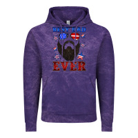 Cloud Purple best dad ever american flag Vintage Hoodie - Artiststas
