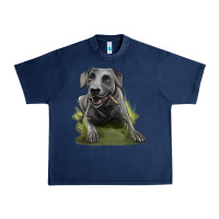 Navy Texas Blue Lacy Dog Urban Heavy Tee - LillyAllenDesigns