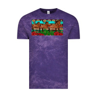 Cloud Purple horses roses ann cactuses license plate Vintage Tee - Artiststas