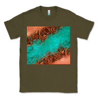 Army Green leather turquoise glitter tumbler Classic Tee - Jasminsmagicworld
