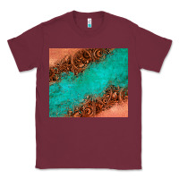 Burgundy leather turquoise glitter tumbler Classic Tee - Jasminsmagicworld