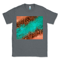 Charcoal Heather leather turquoise glitter tumbler Classic Tee - Jasminsmagicworld