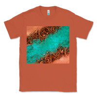 Copper leather turquoise glitter tumbler Classic Tee - Jasminsmagicworld
