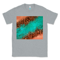 Heather Grey leather turquoise glitter tumbler Classic Tee - Jasminsmagicworld