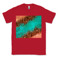 Red leather turquoise glitter tumbler Classic Tee - Jasminsmagicworld