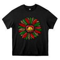 Black christmas sunflower Heavy Core Tee - RanaPortraitStore