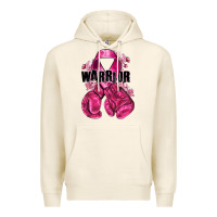 Tofu Warrior Breast Cancer with boxing gloves Premium Hoodie - NancyCooperArtShop