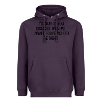 Plum It's Okay If You Disagree With Me Heavyweight Hoodie - Bettercallsaul
