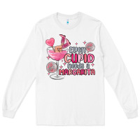 White even cupid needs a margarita Long Sleeve Tee - MaliasSmallBusiness