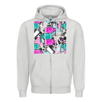 Dove Grey nail polish with cowhide and plaid seamless pattern bbs Zipper Hoodie - BundleAndBundleShop