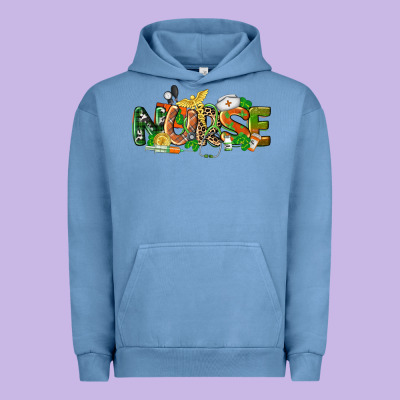 St. Patrick's Day Nurse Urban Hoodie Designed By Cowgirlartshop