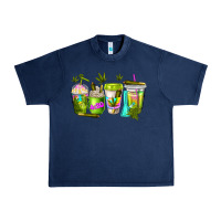 Navy coffee cups Urban Heavy Tee - NancyCooperArtShop