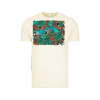 Vintage Arctic gemstone wood and cowhide background Vintage Tee - Artiststas