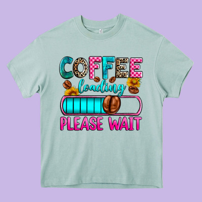 Coffee Loading Please Wait Heavy Core Tee Designed By Zillion Design Studio