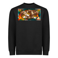 Western Cow Cockerel Chick  Serape Leopard Sunflowers License Plate Te Heavyweight Sweatshirt | Teevron