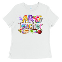 White art teacher Ladies Tee - texasbilliewilder