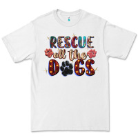 White rescue all the dogs Premium Tee - Zillion Design Studio
