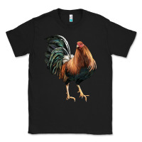 Black American Game Rooster Classic Tee - LillyAllenDesigns