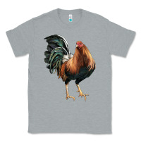 Heather Grey American Game Rooster Classic Tee - LillyAllenDesigns