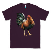 Plum American Game Rooster Classic Tee - LillyAllenDesigns