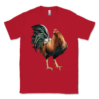 Red American Game Rooster Classic Tee - LillyAllenDesigns