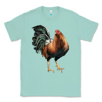 Seafoam American Game Rooster Classic Tee - LillyAllenDesigns