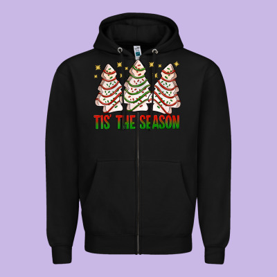 Tis' The Season With Christmas Cakes  Bbs Zipper Hoodie Designed By Bundleandbundleshop