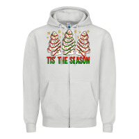 Dove Grey tis' the season with christmas cakes  bbs Zipper Hoodie - BundleAndBundleShop