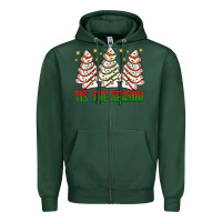 Sports Green tis' the season with christmas cakes  bbs Zipper Hoodie - BundleAndBundleShop
