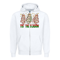 White tis' the season with christmas cakes  bbs Zipper Hoodie - BundleAndBundleShop