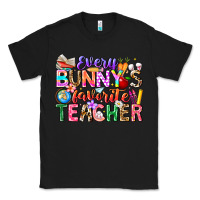 Black Every Bunny Favorite Teacher Easter Classic Tee - CowhideDigitalArt