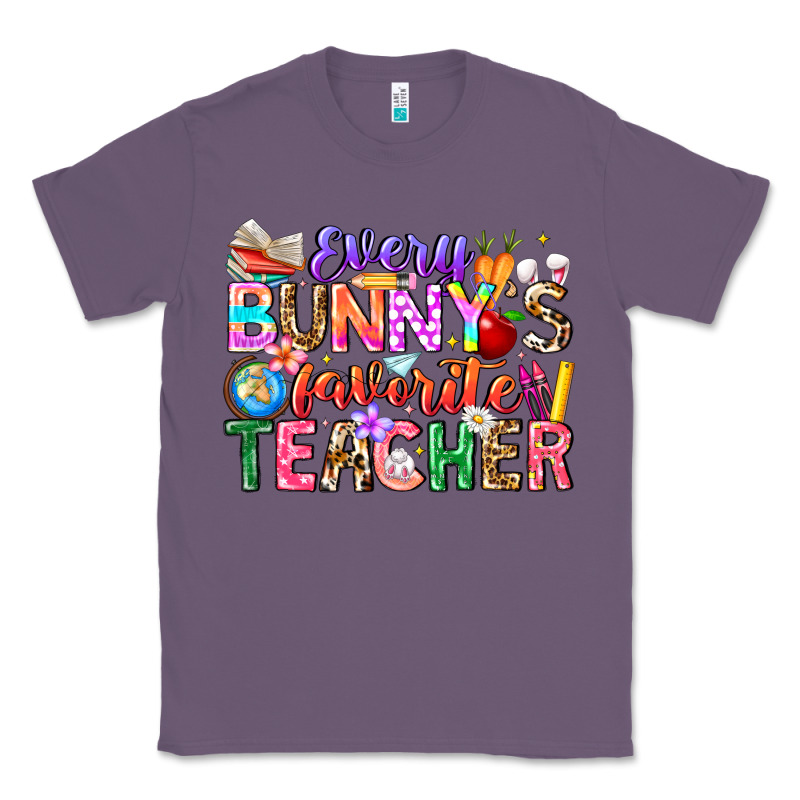 Every Bunny Favorite Teacher Easter Classic Tee by CowhideDigitalArt | Teevron