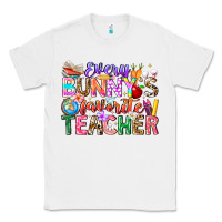 White Every Bunny Favorite Teacher Easter Classic Tee - CowhideDigitalArt