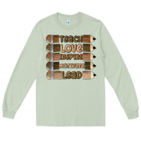 Matcha teach love inspire Long Sleeve Tee - MaliasSmallBusiness