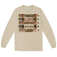 Mushroom teach love inspire Long Sleeve Tee - MaliasSmallBusiness