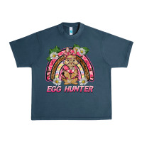Midnight Navy easter pink camouflage egg hunter  bunny rainbow Urban Heavy Tee - BarkalooDesign