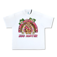 White easter pink camouflage egg hunter  bunny rainbow Urban Heavy Tee - BarkalooDesign