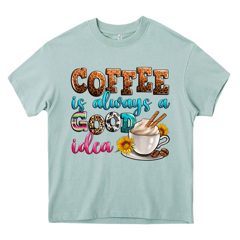 Coffee Is Always Good Idea Heavy Core Tee by Zillion Design Studio | Teevron