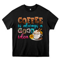Black coffee is always good idea Heavy Core Tee - Zillion Design Studio