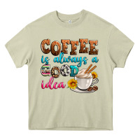 Mossy coffee is always good idea Heavy Core Tee - Zillion Design Studio