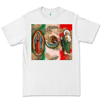 White Virgin Mary and San Judas Premium Tee - CTS Tumbler Store