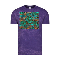 Cloud Purple gemstone turquoises aztec leopard cowhide Vintage Tee - Artiststas