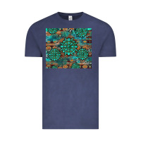 Vintage Denim gemstone turquoises aztec leopard cowhide Vintage Tee - Artiststas