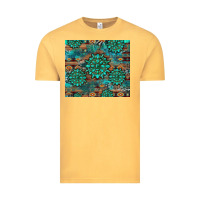 Vintage Mustard gemstone turquoises aztec leopard cowhide Vintage Tee - Artiststas