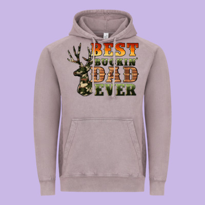Best Buckin' Dad Ever Vintage Hoodie Designed By Artiststas
